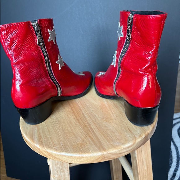 Modern Vice Red Patent Original Bolt Boots - Picture 9 of 12
